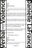 Verbal Talon Books,Canada Verbal Violence Paperback 02 juli 2026
