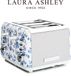Laura Ashley Grille-pain pour 4 tranches, 7 réglages, fentes larges, tiroir à miettes, China Rose
