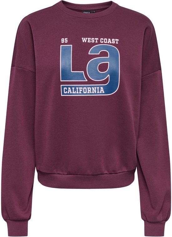 ONLY Dames Trui ONLLAUREN L/S O-NECK CS JRS M Katoen Fig