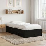 vidaXL Bedframe met lade met opslag Zwart eiken Bewerkt hout