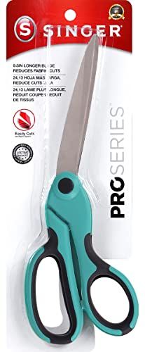 Singer Professionele serie gebogen schaar, 24,9 cm, blauwgroen