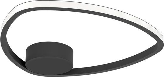 EGLO Moschella Plafondlamp - LED - Zwart, Wit