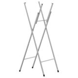 vidaXL Bartafelpoten inklapbaar 45x53x108 cm staal zilverkleurig