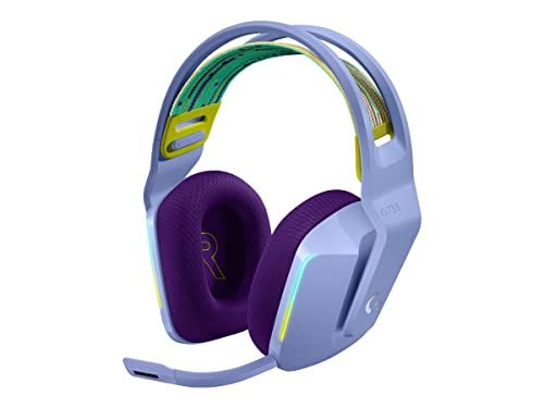 Logitech G733 LIGHTSPEED Wireless Gaming Headset met verende hoofdband, LIGHTSYNC RGB, Blue VO!CE-microfoontechnologie en PRO-G-audiodrivers - Lila