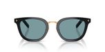 Prada Lunettes de Soleil Homme Noir Géométrique Vert 52mm Polarisé
