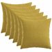 vidaXL Kussensloop 6 stuks Lichtgroen 45 x 45 cm Katoensatijn