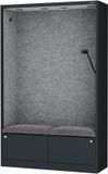 Sally MentalBox - Geluidsabsorberende cabine voor 2 personen - Grey Fog / Antraciet