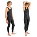 Osprey Heren 3 mm lang John mouwloos wetsuit met ritssluiting aan de voorkant en ergonomische lambrisering - watersport paddleboarding zeilpak zonder mouwen