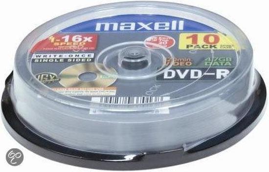 Maxell DVD-R 4.7GB 16X Spindel 10 10-Pack