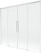 Mexen Rox écran de baignoire double battant coulissant 170 x 150 cm, verre transparent, traitement anticalcaire, avec profil