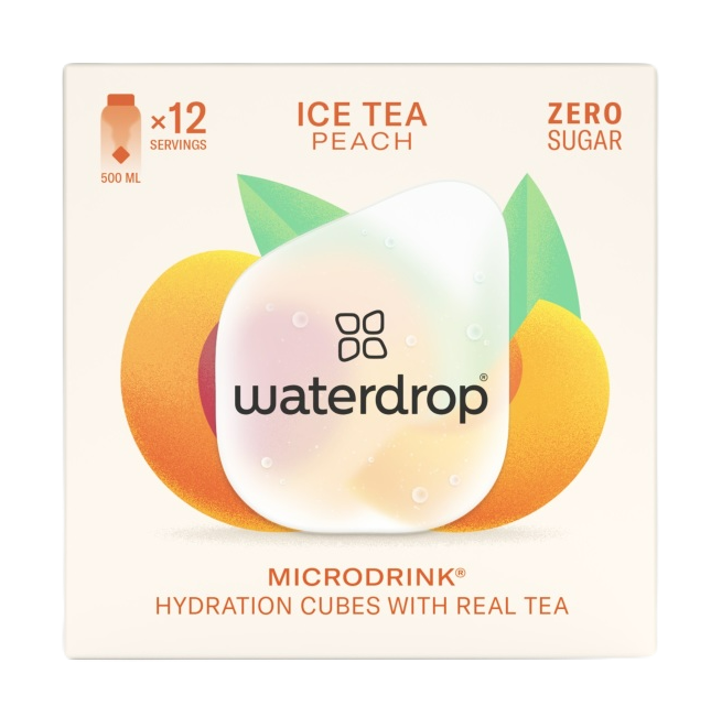 Waterdrop Ice Tea Peach Microdrink Vitamin Hydration Cubes