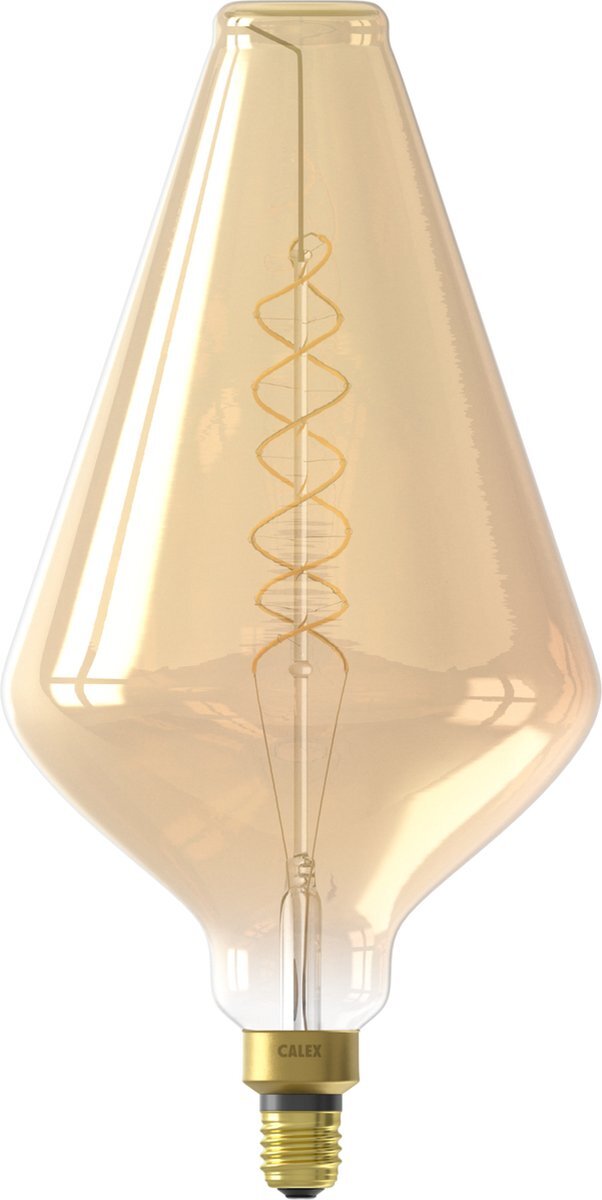 Calex Vienna XXL Gold - E27 LED Lamp - Filament Lichtbron Dimbaar - 4W - Warm Wit Licht