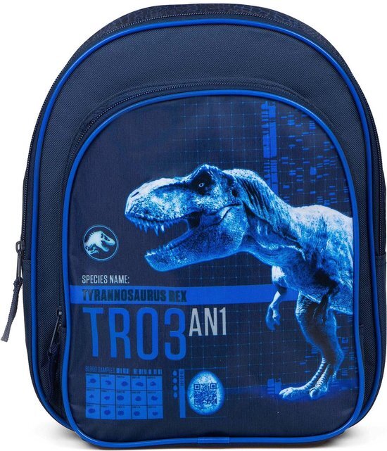 Jurassic World rugzak - blauw - 30 cm hoog - 23 cm breed - 10 cm diep