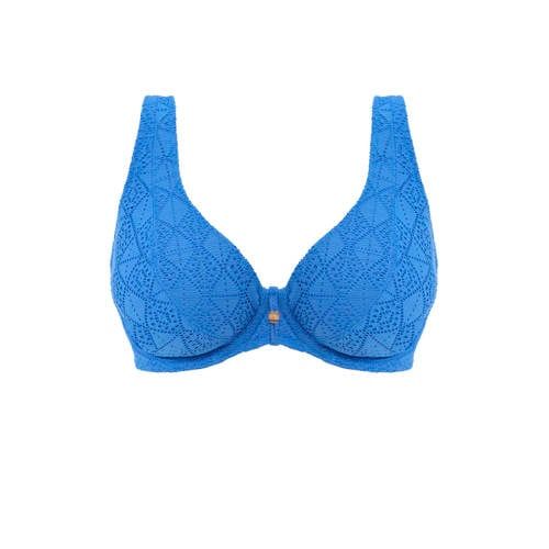 Freya Nomad Nights Crochet Bikini Top - Blue