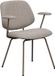 LABEL51 Loreto Eetkamerstoel - Naturel - Stof - Taupe Metalen Frame - Stoel - Normale eetkamerstoel