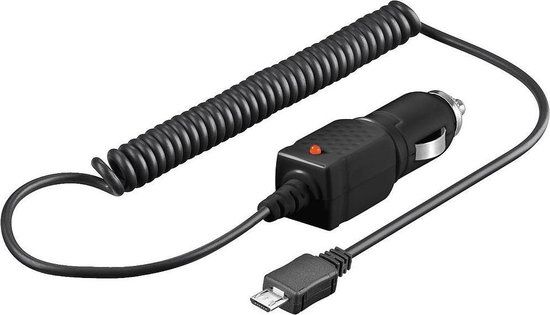 Goobay Micro USB B Autolader 1A Zwart