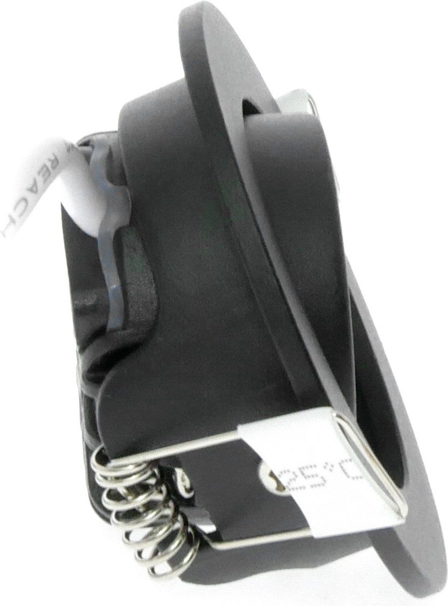 EcoDim LED Inbouwspots Zwart - 5W – IP54 – 2700K - Kantelbaar