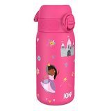 Ion8 Kinder Waterfles, 350 ml/12 oz, Lekvrij, Makkelijk te Openen, Veilige Vergrendeling, Vaatwasmachinebestendig, BPA Vrij, Draaghandvat, Makkelijk Schoon te Maken, Geurvrij, Prinses Ontwerp