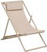 House Nordic Cille chaise de plage 4 positions dossier taupe