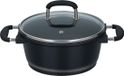 alpina Kookpan - Ø20cm - 2,2 L - Alle Warmtebronnen - Met Deksel - Zwart