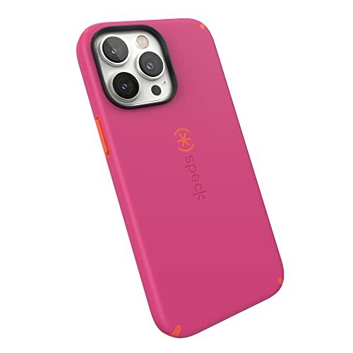 Speck Producten CandyShell Pro iPhone 14 Pro Max Case, Digitaal Roze/Energie Rood