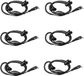 Retevis RT622 headset, compatibel met RT24, RT27, RT28, RT619, eSynic UV-5R, BF-88E, BaoFeng BF-888S, Kenwood, 2-polig, oordopjes met oorhaak (6 stuks)