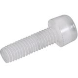 TOOLCRAFT 830290 Cilinderkopschroeven M3 30 mm Binnenzeskant (inbus) DIN 912 Kunststof, Polyamide 10 stuk(s)