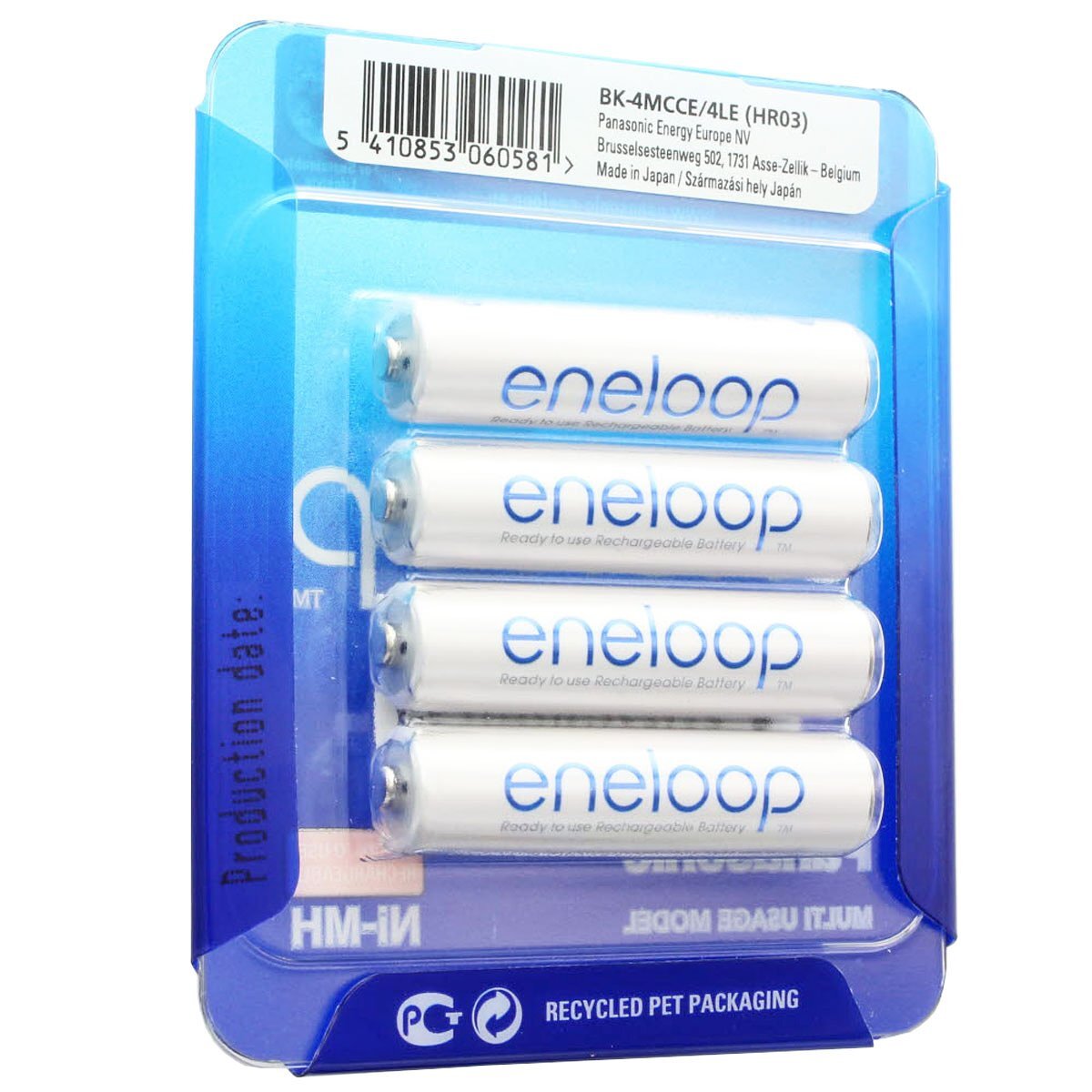Panasonic (ehem. Sanyo) Sanyo eneloop batterij + doos AAA HR-4UTGA 800 mAh 4-pack