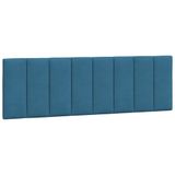 vidaXL Hoofdbordkussen 160 cm velours bleu