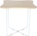 Merkloos / Sans marque Relaxdays Bijzettafel, 40 x 40 cm, vierkant, natuur-wit