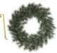 Decoris Kerstkrans - groen - 60 cm - kunststof - incl. messing deurhanger