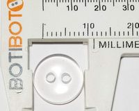 BOTIBOTON - 50 transparante knopen, overhemdknopen, omkeerbare knopen, ronde knopen voor het naaien van handwerk, gemaakt en verzonden vanuit Spanje, 12 mm