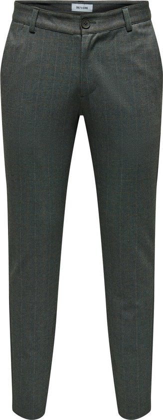 ONLY & SONS ONSMARK SLIM 02093 HERRINGBONE PANT NOOS Heren Pantalon - Black - W28 X L32