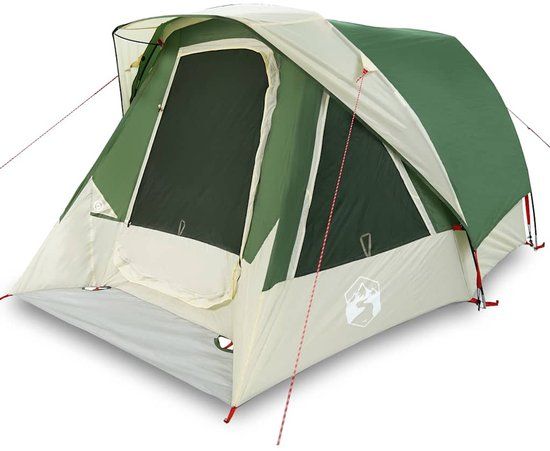 vidaXL Tent - 4-persoons - waterdicht - groen