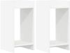 vidaXL Plantenstandaard 2 stuks Wit 30 x 30 x 60 cm Bewerkt hout