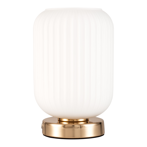 Pauleen Noble Purity Tafellamp - E27 - Wit/Bruin/Goud - 23,2 cm