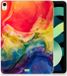 B2Ctelecom Housse pour tablette iPad Air (2020/2022) 10.9 inch Aquarelle Foncé