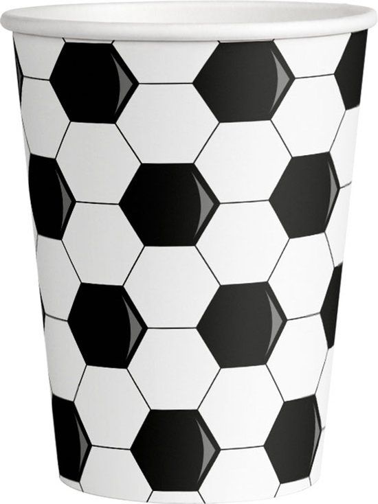 Paper Dreams Bekers Football 250ml - 8st