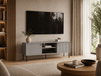 Mobistoxx Irelia Meuble tv-hifi 2 portes gris