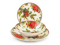 H&H Holly Jolly 18-delig kersttafelservies