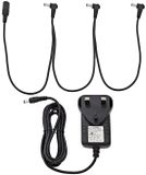 Gear4music 3-Weg Daisy Chain Kabel en 9V Voeding