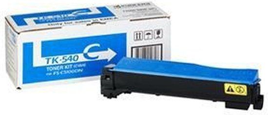 Kyocera TK-540C Toner Cartridge - Cyan - 4000 Pages - Compatible with FS-C5100DN