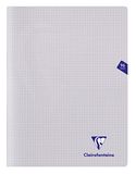 Clairefontaine 393362C Geniet Schrift Mimesys Kleurloos - 24x32 cm - 96 Pagina's Kleine Ruitjes - Wit Papier 90 g - Polypro Omslag