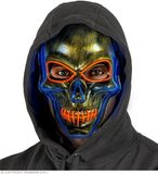 Widmann Gouden schedel masker met gekleurd ledlicht