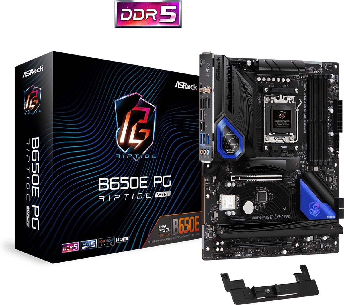 Asrock MB AMD AM5 B650E PG RIPTIDE WIFI