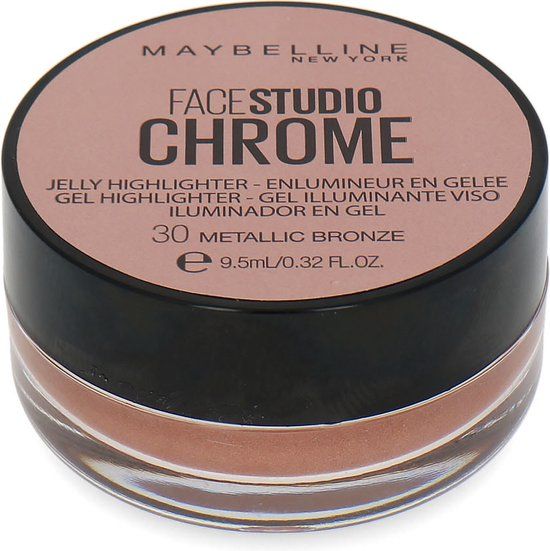 Maybelline Facestudio Chrome Jelly Highlighter - 30 Metallic Bronze - 9.5ml