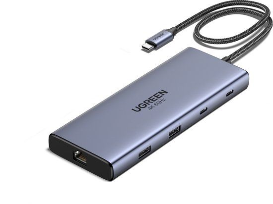 Ugreen REVODOK PRO 10 10IN1 HDMI DOCK Grijs