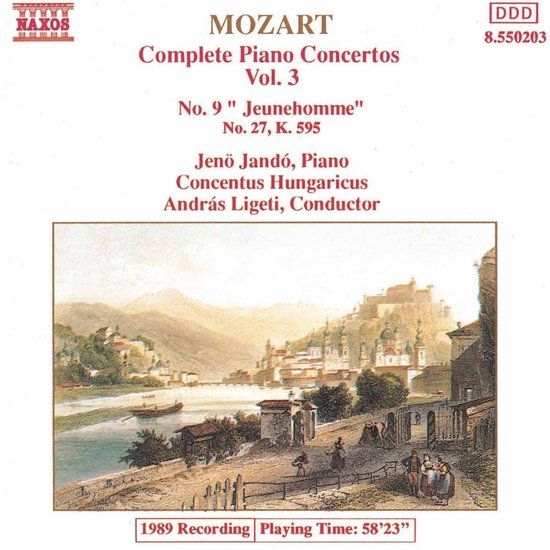 Complete Naxos Jeno Jandó - Mozart: Piano Concertos 3 (CD)