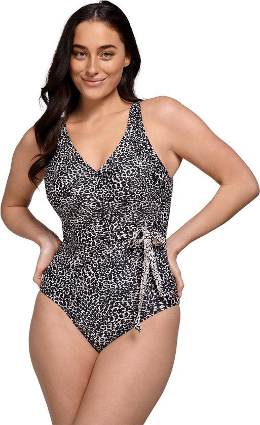 Ten Cate Beach Ten Cate Badpak V-neck Padded Dames Little Leopard Maat 46