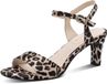 Tamaris - Dames - Sandalen met hak - Luipaardprint - Maat 37